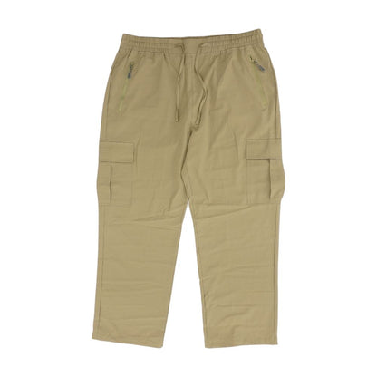 Tan Solid Active Pants