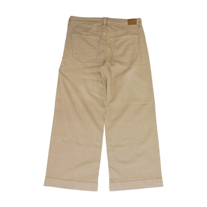 Brown Short Low Rise Wide Leg Jeans