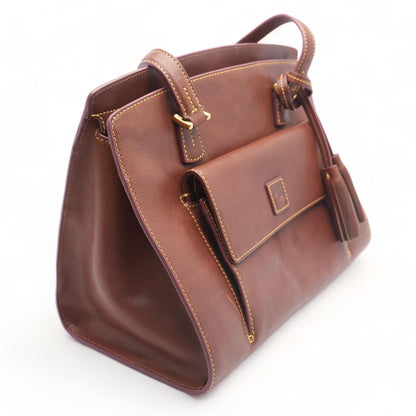 Brown Leather Florentine Shoulder Bag