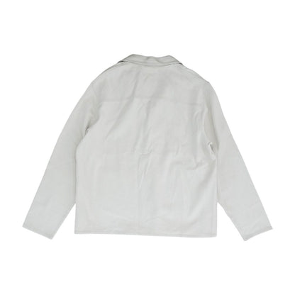 Ivory Solid Long Sleeve Button Down