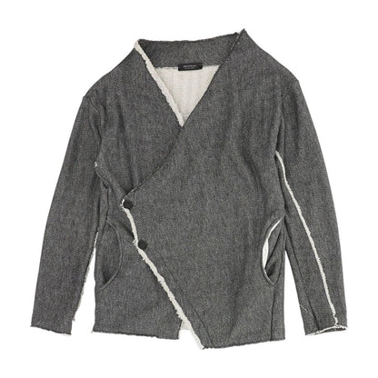 Charcoal Herringbone Coat