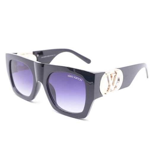 Black 3032 LV Link PM Square Sunglasses