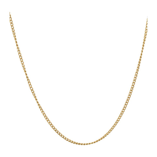 14K Gold Semi-Twist Cuban Chain