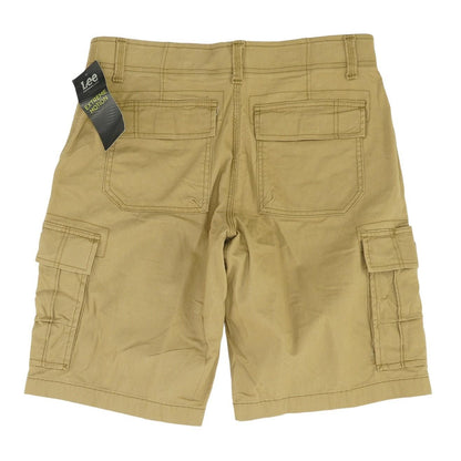 Brown Solid Cargo Shorts