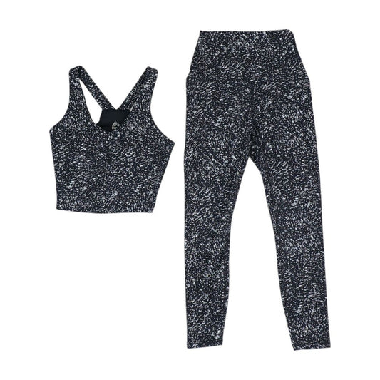 Black Active Tank T-Shirt and Leggings Set