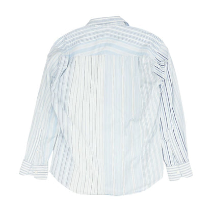 White Striped Long Sleeve Button Down