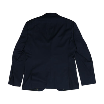 Navy Virgin-Wool Serge Suit Jacket