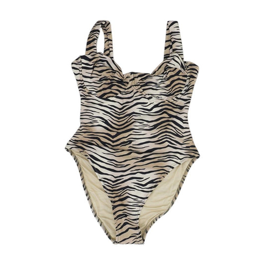 Beige Animal Print One-Piece