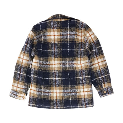 Navy Plaid Lightweight Jacket