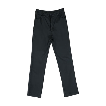 Black Solid Pants
