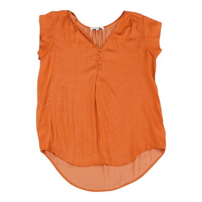 Rust Solid Sleeveless Blouse