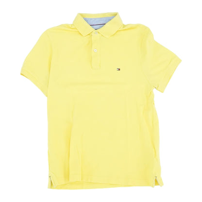 Yellow Solid Short Sleeve Polo