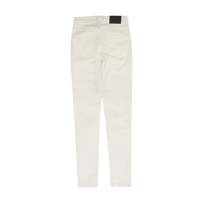 White High Rise Skinny Leg Jeans