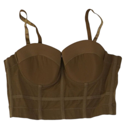 Brown Cropped Blouse