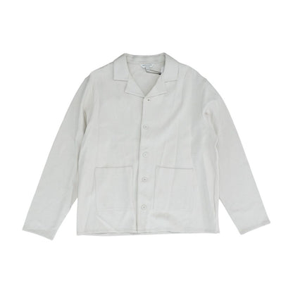 Ivory Solid Long Sleeve Button Down