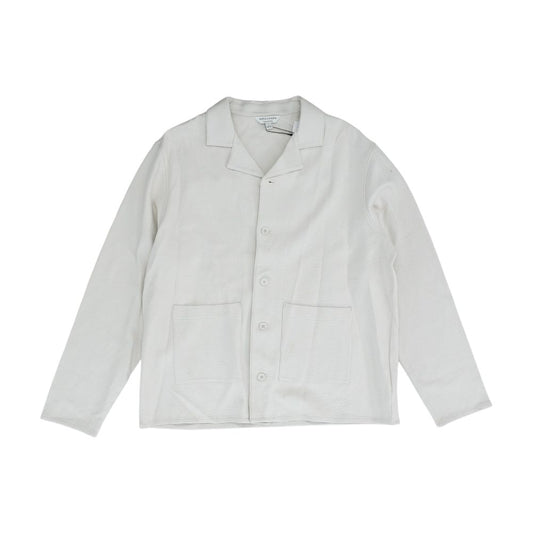 Ivory Solid Long Sleeve Button Down