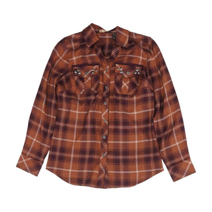 Brown Plaid Button Down