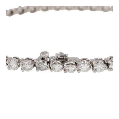 .75 Ct Platinum Round Diamond Tennis Bracelet