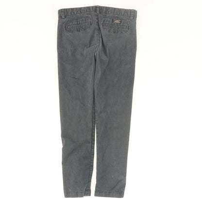 Blue Solid Chino Pants