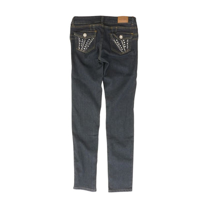 Navy Solid Skinny Leg Jeans