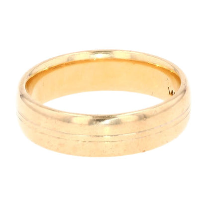 14K Gold Band With Double Lines
