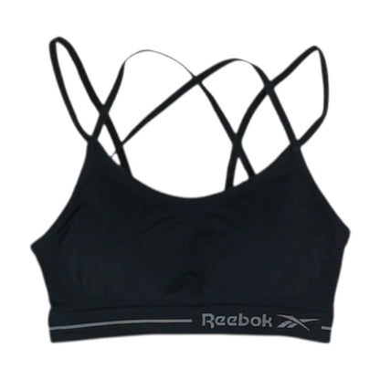 Black Solid Sports Bra