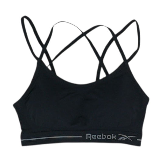 Black Solid Sports Bra