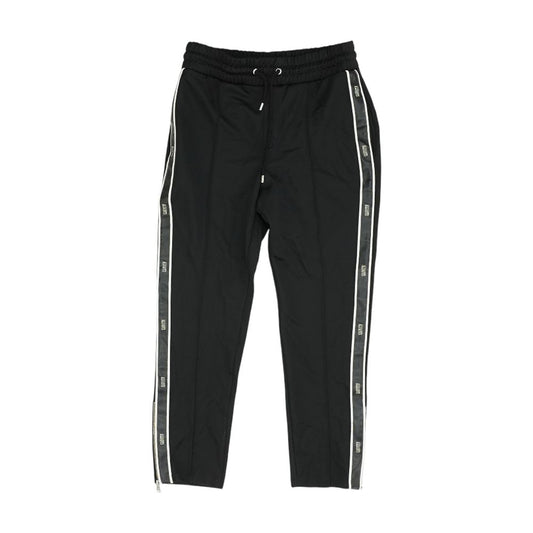 Black Solid Active Pants