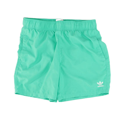 Green Solid Swim Shorts
