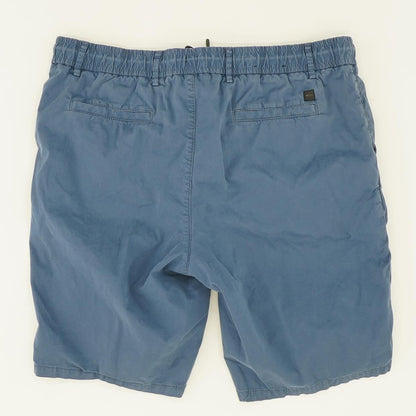 Blue Solid Shorts