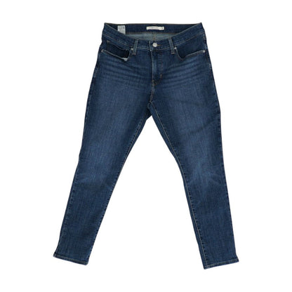 Blue High Rise Skinny Leg Jeans
