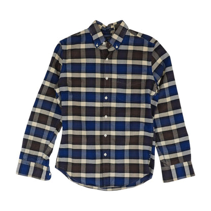 Blue Plaid Long Sleeve Button Down