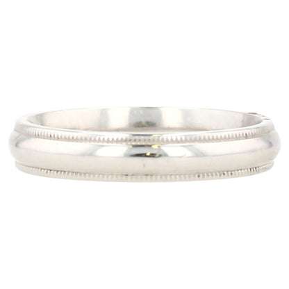 Platinum Milgrain Wedding Band