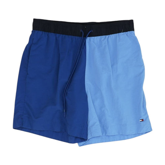 Blue Color Block Swim Shorts