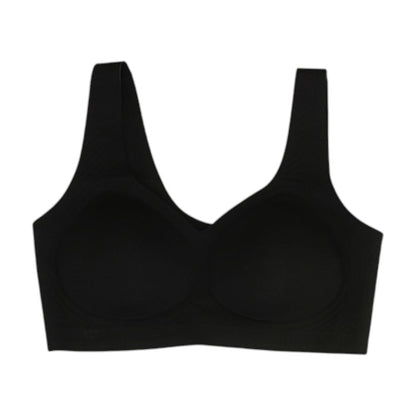 Black Solid Bra