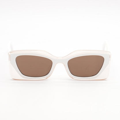 White FE40034U Cat Eye Sunglasses