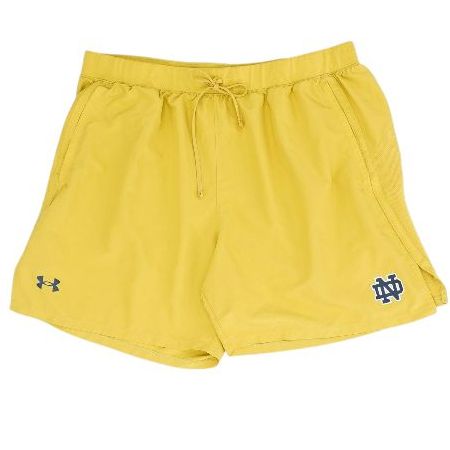 Gold Notre Dame Fighting Irish Active Shorts