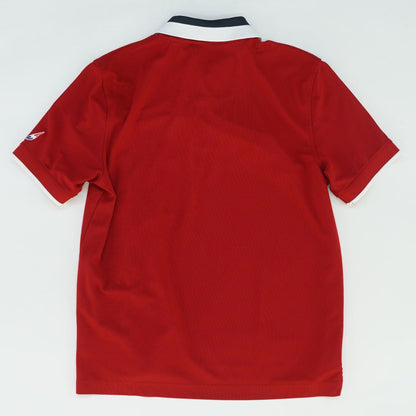 Red Graphic Short Sleeve Polo
