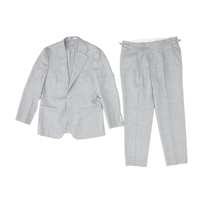 Gray Solid Havana Jetted 2pc Suit