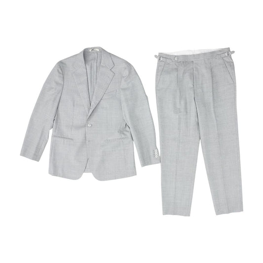 Gray Solid Havana Jetted 2pc Suit