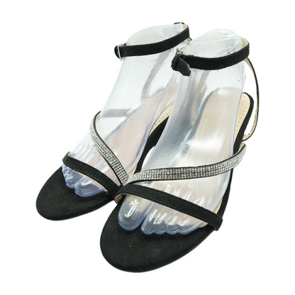 Black Wedged Sandals