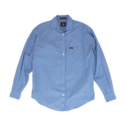 Blue Solid Button Down