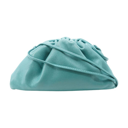 Blue Green Mini Pouch in Butter Calf Leather