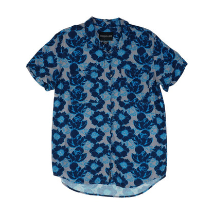 Blue Floral Button Down