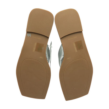 Silver Flat Sandals