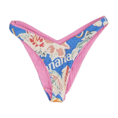 Neon Pink Solid Swim Bottom