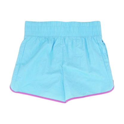 Blue Solid Shorts
