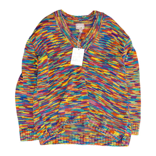 Multi Graphic V-Neck Sweater