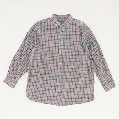 Blue Check Long Sleeve Button Down
