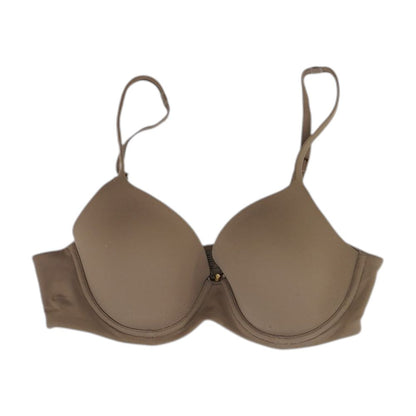 Brown Solid Bra